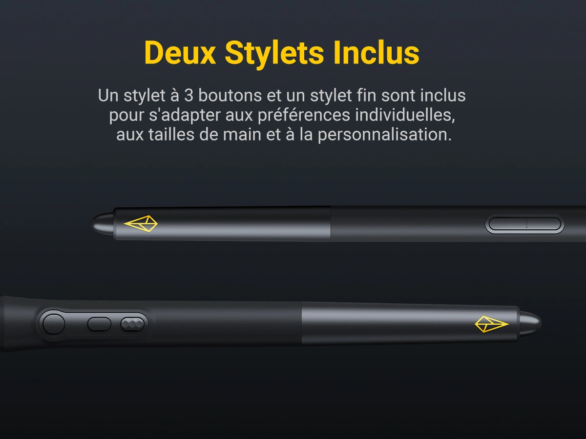 Deux stylets numériques
